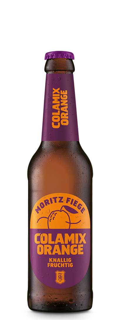 Flasche MORITZ FIEGE Colamix Orange, braunes Glas, Longneck 0,33l